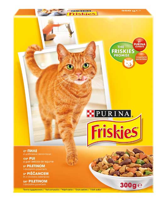 Friskies Hrana za mačke - piletina i povrće - 300g 