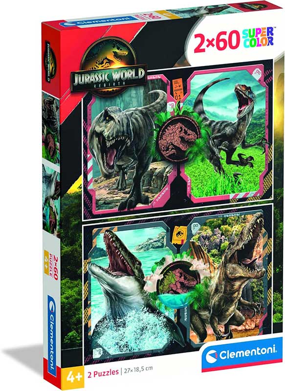 Puzzle slagalice 2x60 delova Jurassic World Clementoni 24830