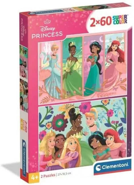Puzzle slagalice 2x60 delova Disney Princess Clementoni 24824