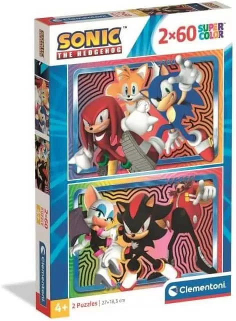 Puzzle slagalice 2x60 delova Sonic Clementoni 24821