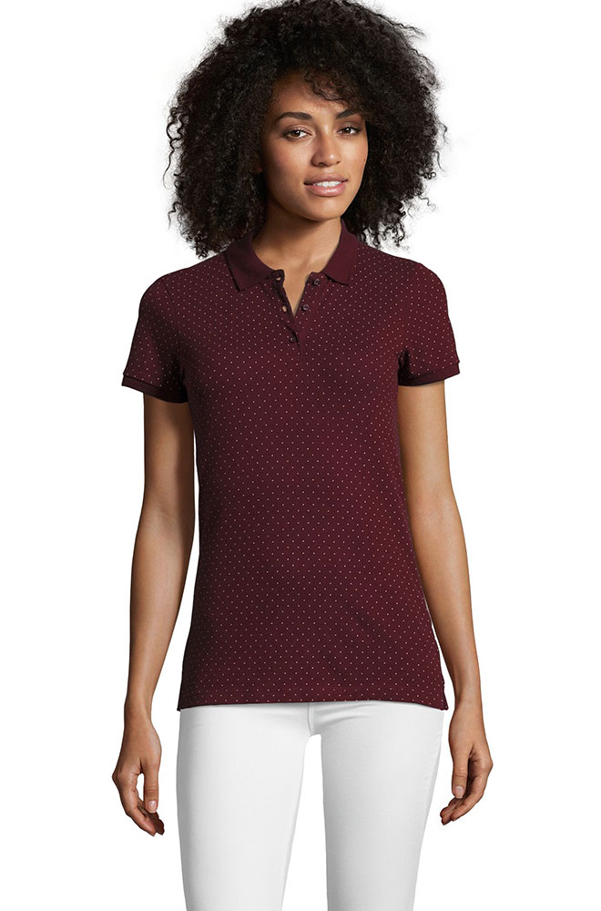 Ženska majica sa kragnom Brandy Burgundy veličina XL Sols 01707