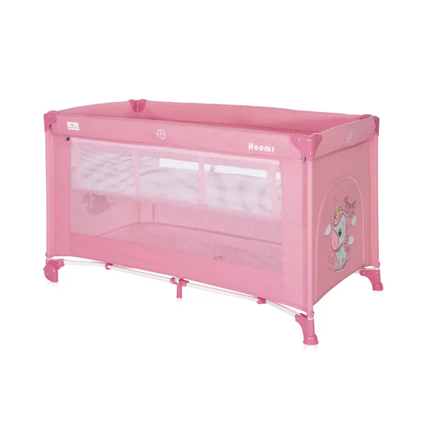 Lorelli Putni krevetac sa 2 nivoa Noemi 2 Rose velvet unicorn 10080552151