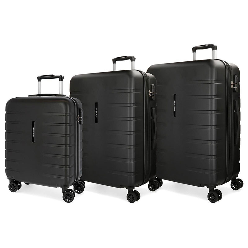 Koferi Movom Turbo Black Set 55cm-69cm-79cm 58294