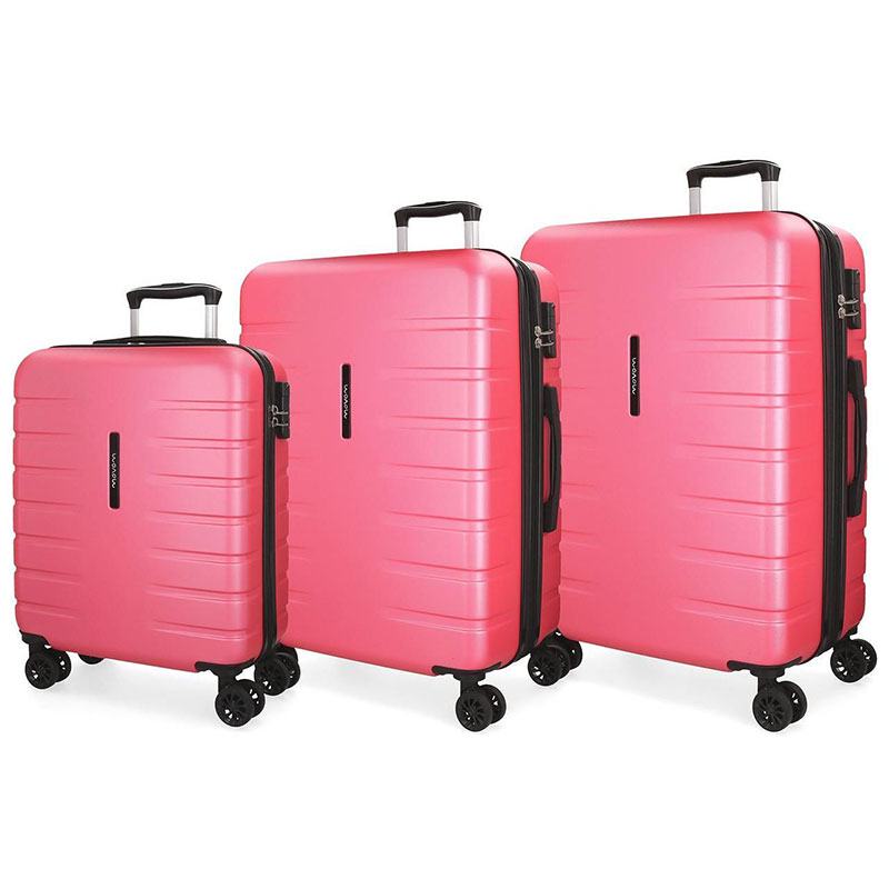 Koferi Movom Turbo Pink Set 55cm-69cm-79cm 58294