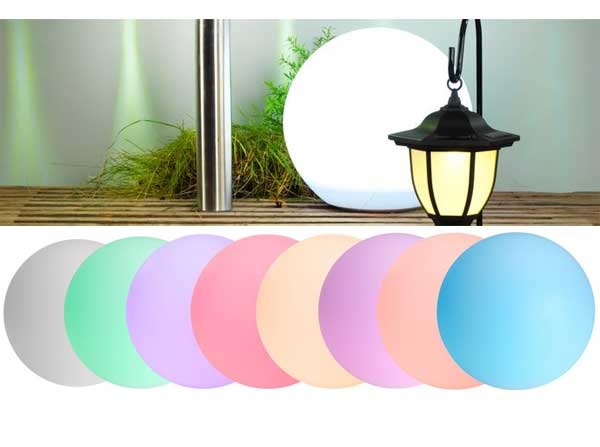 Solarna baštenska lampa koja menja boje Kugla 30cm - Image 1