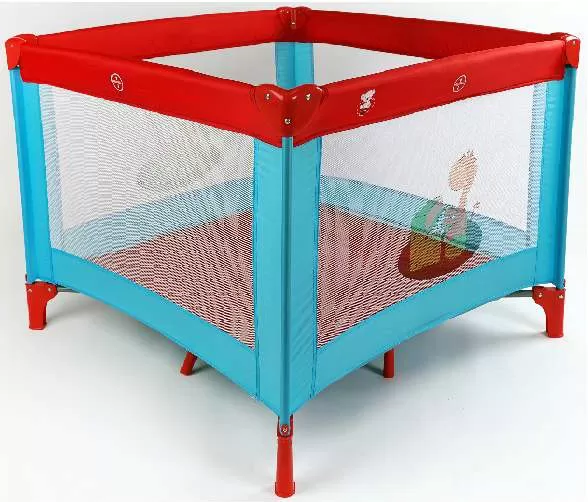 BBO Ogradica za igru 8073M plavo-crvena