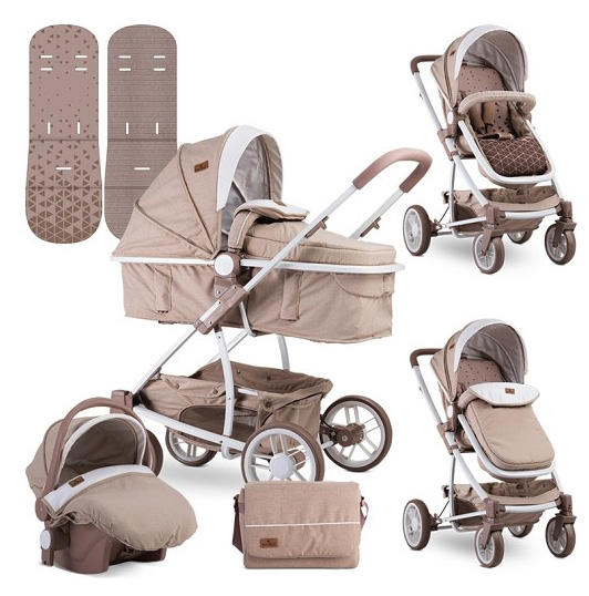 LORELLI Kolica za bebe S-500 SET Beige Triangles - Image 1