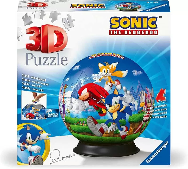 3D Puzzle slagalica 72 dela lopta Sonic Ravensburger 11592