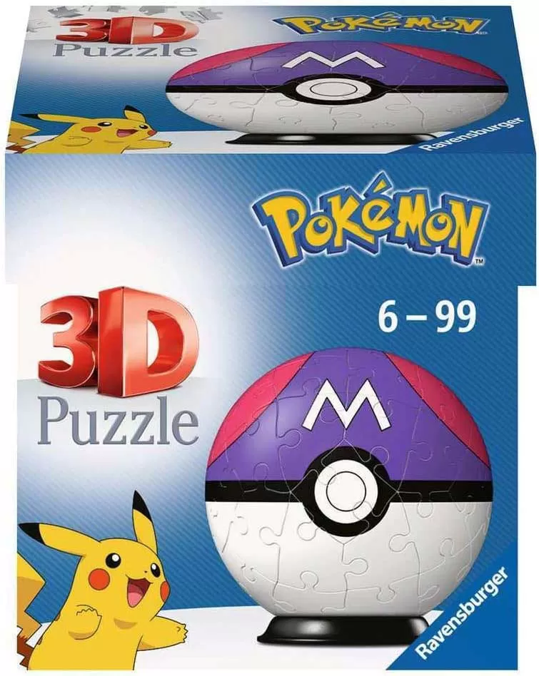 3D Puzzle slagalica Poke lopta Master Pokemon 54 dela Ravensburger 11564