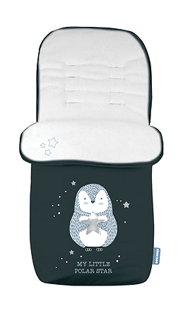 KIKKA BOO Zimska navlaka za kolica POLAR Pingui Black 31108040051