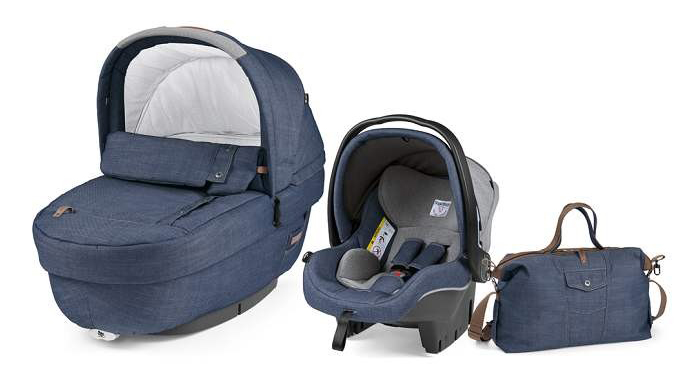 PEG-PEREGO Set modular korpa-autosedište-torba za mamu ELITE Urban Denim