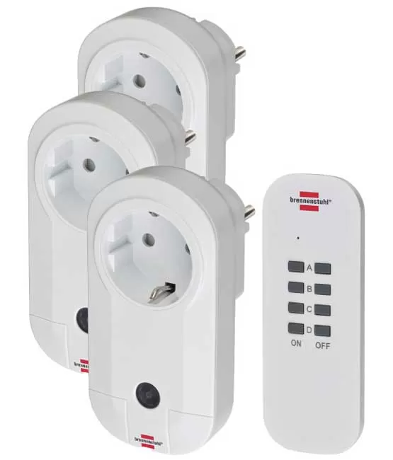 Brennenstuhl Strujne utičnice sa daljinskim upravljačem 1 + 3 RC-CE1-3001DE3726