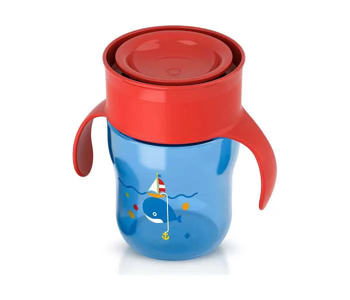 AVENT Magična šolja 260ml 4449 BLUE/RED SCF782/15
