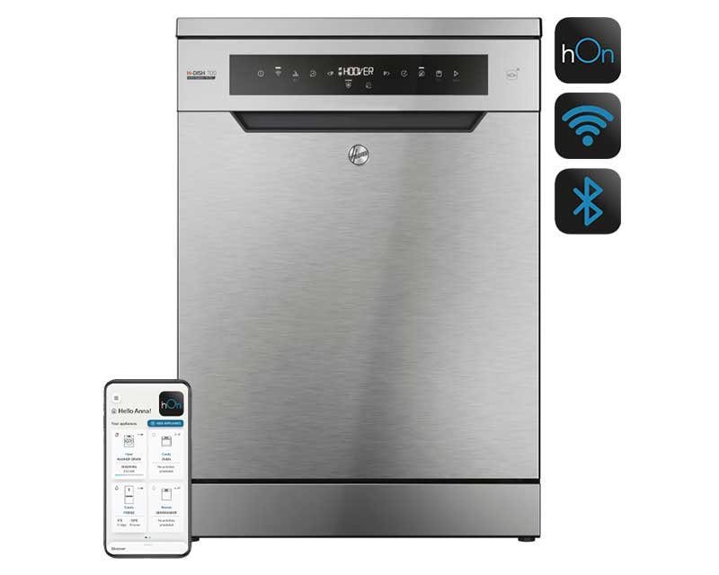 Mašina za pranje sudova za 15 kompleta HOOVER Eco Power inverter HF 5B2S1PX