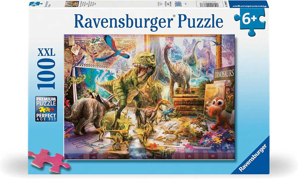 Puzzle slagalice za decu 100XXL delova Dinosaurusi oživljavaju Ravensburger 12000863