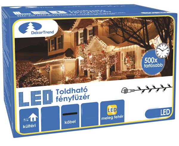 Novogodišnje LED Lampice 5m Za Spoljnu ili Unutrašnju Upotrebu 50 LED WW - Image 1