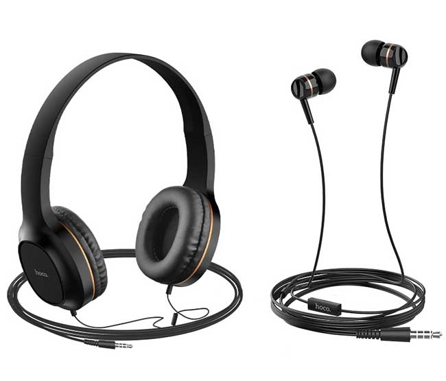 Dva para slušalica sa mikrofonom Hoco W24 Gold