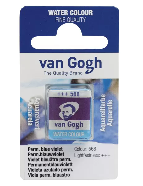 TALENS Van Gogh Water Colour Pan - Akvarel boja u panu PERMANENTNO PLAVO LJUBIČASTA 2x13g 687568