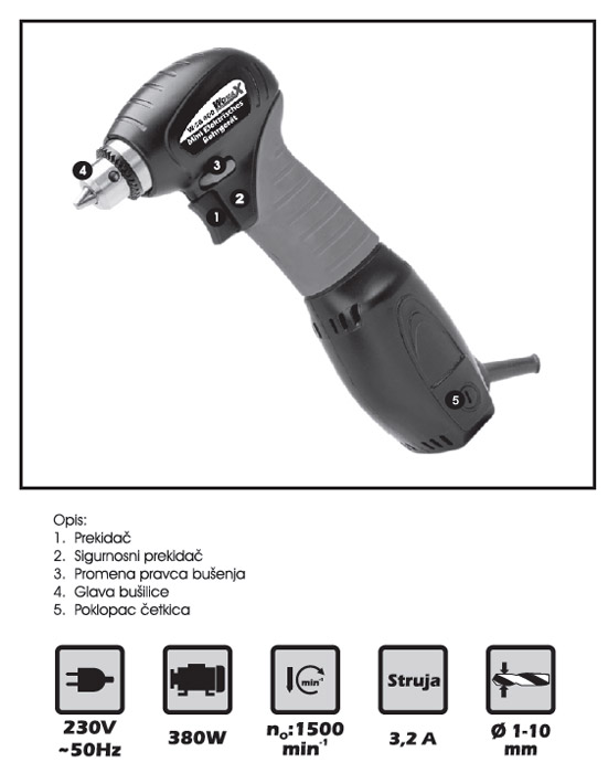 Specijalna bušilica WSB400 71040000
