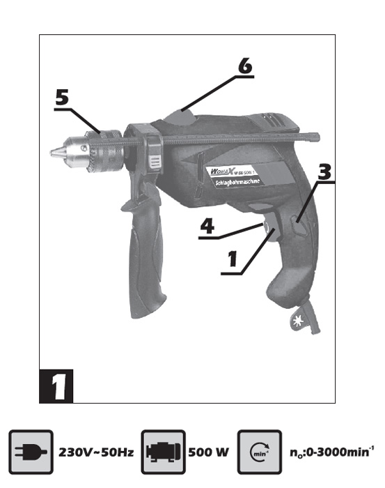 Vibraciona bušilica WSB500/1 71050001