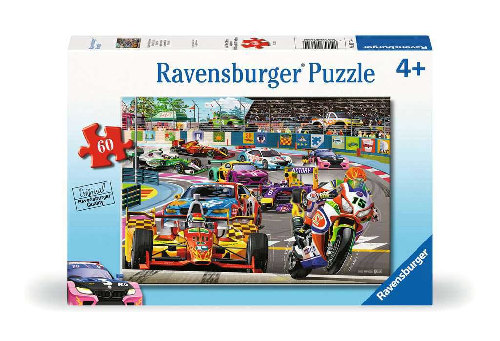 Puzzle slagalice za decu 60 delova Automobilska trka Ravensburger 05734