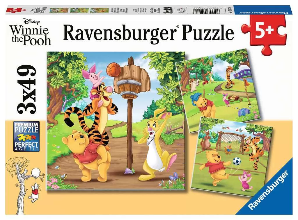 Puzzle slagalice za decu 3x49 delova Disney Winnie the Pooh Ravensburger 05187
