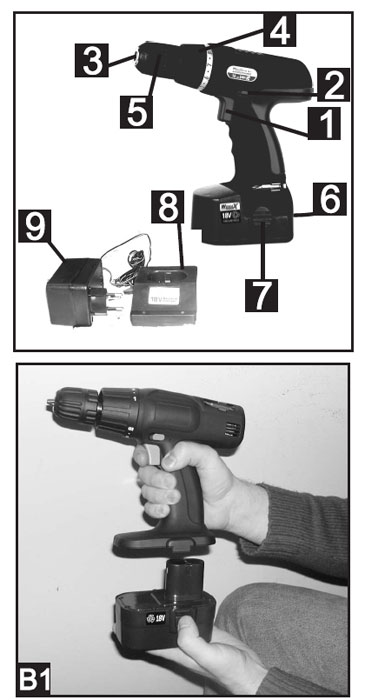Aku bušilica WAS18-1 71201801 - Image 1