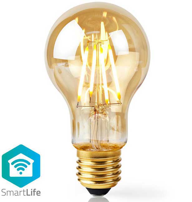 Smart Wi-Fi LED Filament sijalica E27 5W Nedis WIFILF10GDA60