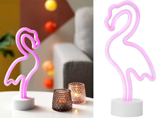 Svetleći Flamingo Na Baterije 30cm