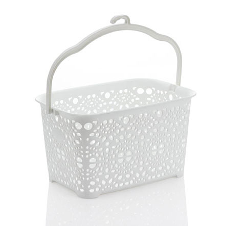 Monako korpica za štipaljke bela