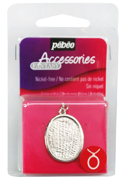 PEBEO Fantasy Accessories - Podloga od metala za nakit OVALNI PRIVEZAK 664356