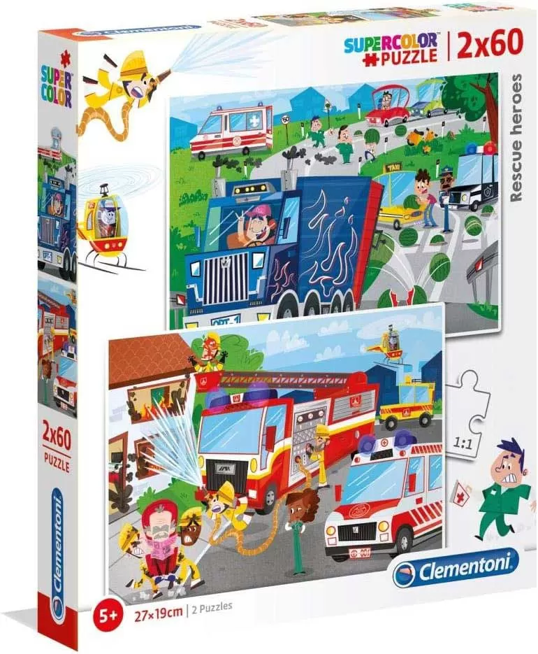 Puzzle slagalice 2x60 delova Spasioci heroji Clementoni 21602