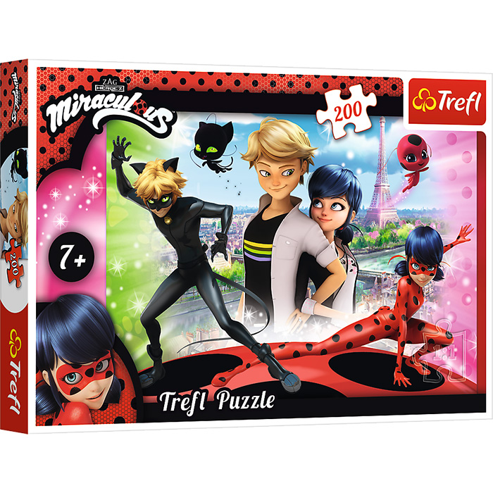 Trefl puzzle Miraculous Marinette i Adrien 200 delova