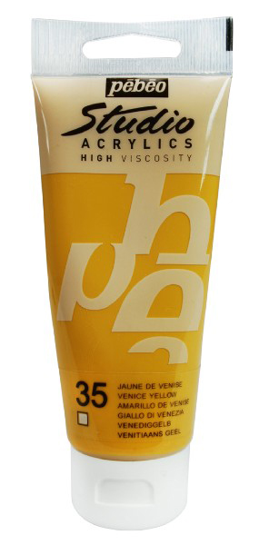 PEBEO Studio Acrylics High Viscosity - Akrilna boja - Venice Yellow 35 - 100ml 661035