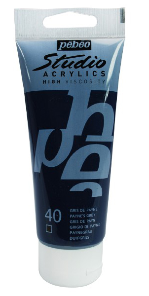 PEBEO Studio Acrylics High Viscosity - Akrilna boja - Paynes Grey 40 - 100ml 661040