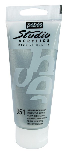 PEBEO Studio Acrylics High Viscosity - Akrilna boja - Silver 351 - 100ml 661151