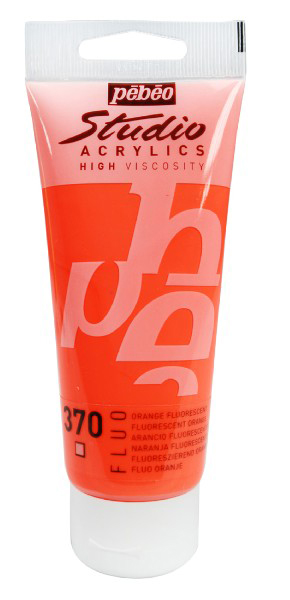 PEBEO Studio Acrylics High Viscosity - Akrilna boja - Orange 370 - 100ml 661170