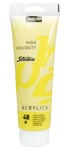 PEBEO Studio Acrylics High Viscosity - Akrilna boja - Opaque Primary Yellow 48 - 250ml 661248