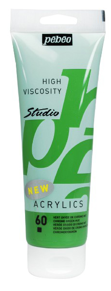 PEBEO Studio Acrylics High Viscosity - Akrilna boja - Chrome Green Hue 60 - 250ml 661260