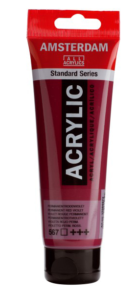 TALENS Amsterdam All Acrylics Standard Series - Akrilna boja Permanent Red Violet 567 120ml 680567