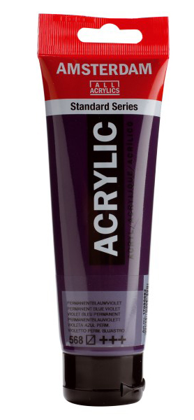 TALENS Amsterdam All Acrylics Standard Series - Akrilna boja Permanent Blue Violet 568 120ml 680568