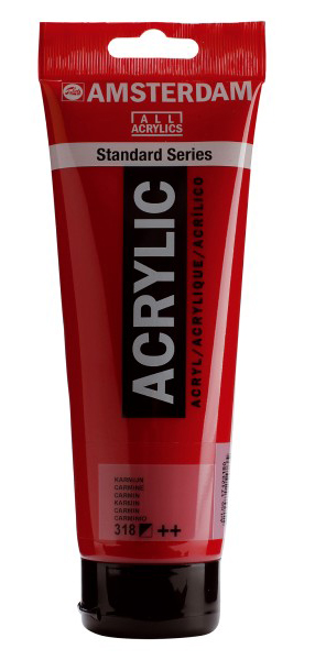 TALENS Amsterdam All Acrylics Standard Series - Akrilna boja Carmine 318 250ml 681318