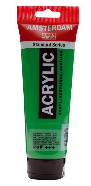 TALENS Amsterdam All Acrylics Standard Series - Akrilna boja Permanent Green Light 618 250ml 681618