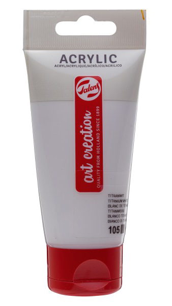 TALENS Art Creation Acrylic Colour Tube - Akrilna boja Titanium White 105 75ml 692105