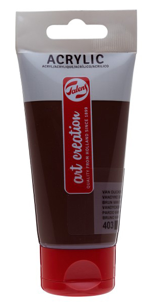 TALENS Art Creation Acrylic Colour Tube - Akrilna boja Vandyke Brown 403 75ml 692403