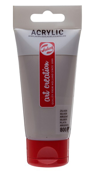 TALENS Art Creation Acrylic Colour Tube - Akrilna boja Silver 800 75ml 692800