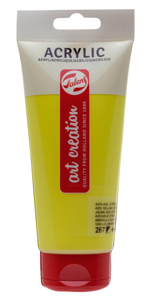 TALENS Art Creation Acrylic Colour Tube - Akrilna boja Azo Yellow Lemon 267 200ml 693267