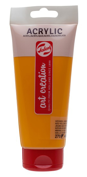 TALENS Art Creation Acrylic Colour Tube - Akrilna boja Azo Yellow Deep 270 200ml 693270
