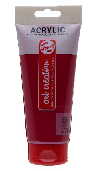 TALENS Art Creation Acrylic Colour Tube - Akrilna boja Carmine 318 200ml 693318