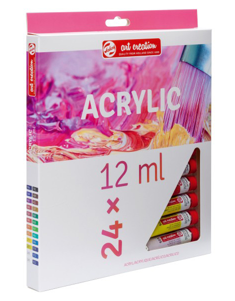 TALENS Art Creation Acrylic Colour Tube - Set - Akrilne boje 24x12ml 699003